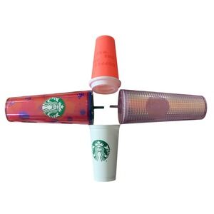 BUNDLE- 4‎ Starbucks travel cups, tumblers